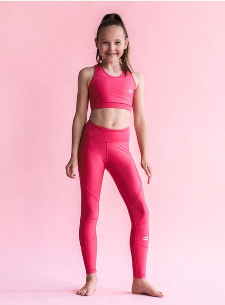smoov luxeco crop top and leggings bundle - raspberry – smoov active